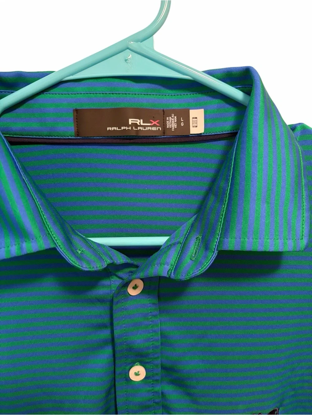 Ralph Lauren RLX Nemacolin Resort golf polo. Size large. Good condition